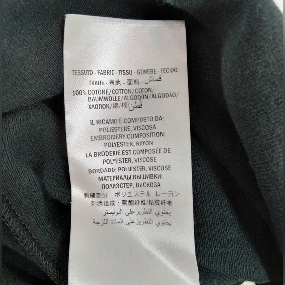 Gucci Black Cotton Sequinned Diamond Loved T Shirt size M - Picture 8 of 8